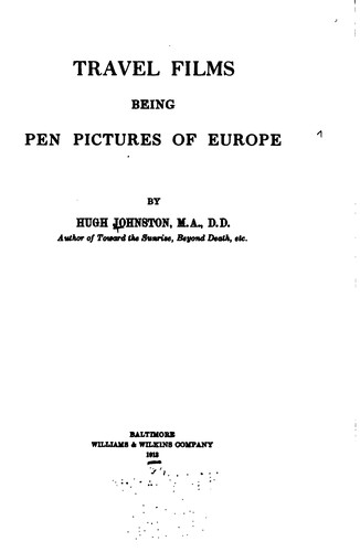 Cover for Travel films