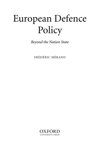 Cover for European defence policy