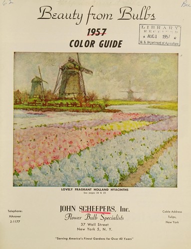 Cover for Beauty from bulbs, 1957 color guide