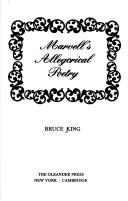 Cover for Marvell's allegorical poetry