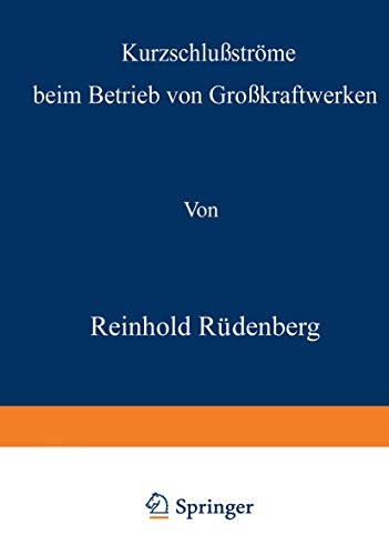 Cover for Kurzschlußströme beim Betrieb von Großkraftwerken