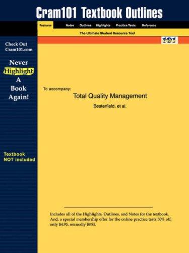 Cover for Total Quality Management