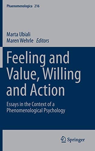 Cover for Feeling and Value, Willing and Action