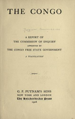 Cover for The Congo