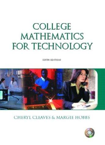 Cover for College mathematics for technology.