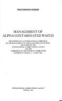 Cover for Management of alpha-contaminated wastes