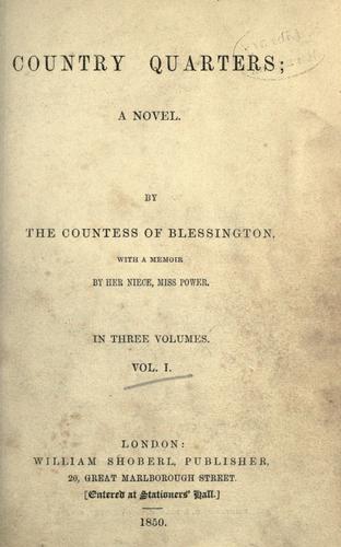 Cover for Country quarters