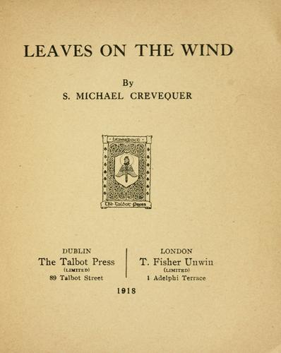 Cover for Leaves on the wind