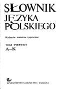 Cover for Słownik języka polskiego
