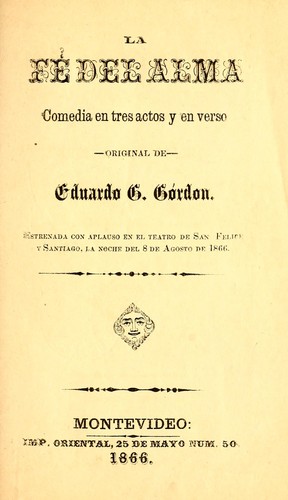 Cover for La fe del alma