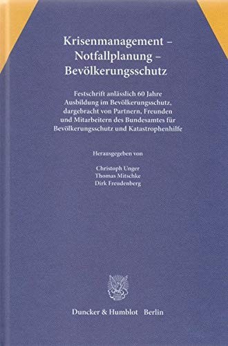 Cover for Krisenmanagement - Notfallplanung - Bevölkerungsschutz