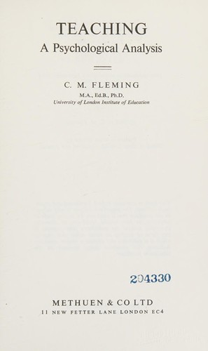 Cover for Teaching