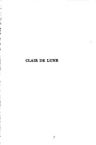 Cover for Clair de Lune