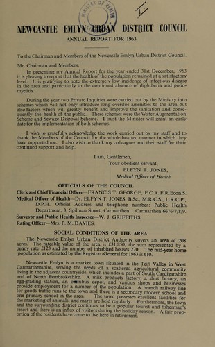 Cover for [Report 1963]