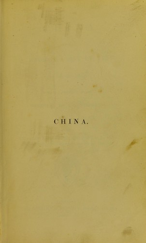 Cover for China from a medical point of view in 1860 and 1861