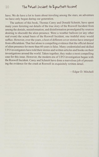 Cover for The Roswell incident