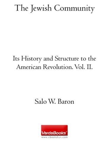 Cover for The Jewish Community