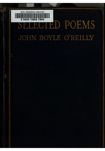 Cover for Selected poems