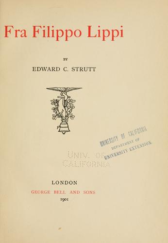 Cover for Fra Filippo Lippi