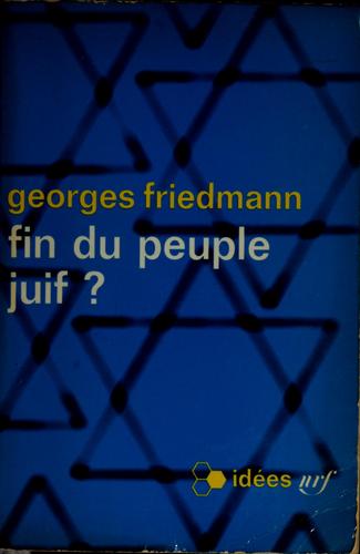 Cover for Fin du peuple juif ?