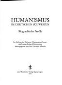 Cover for Humanismus im deutschen Südwesten