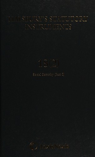 Cover for Halsbury's Statutory Instruments