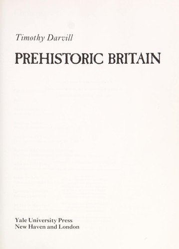 Cover for Prehistoric Britain