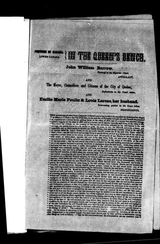 Cover for In the Queen's Bench, appeal side