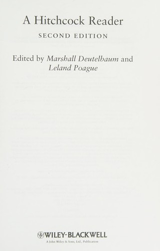 Cover for A Hitchcock reader