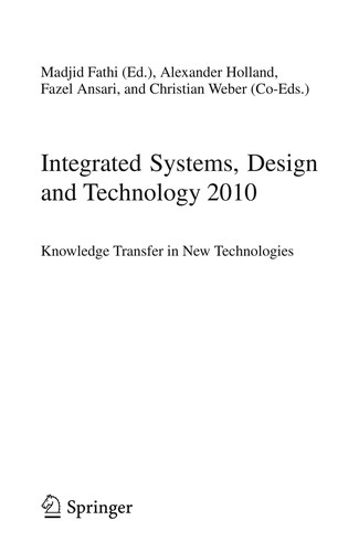 Cover for Integrated Systems, Design and Technology 2010
