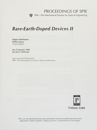 Cover for Rare-earth-doped devices II