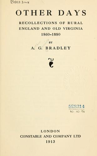 Cover for Other days