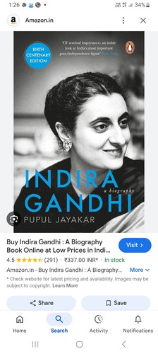 Cover for Indira Gandhi