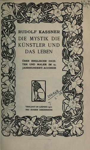 Cover for Die Mystick, die Künstler und das Leben