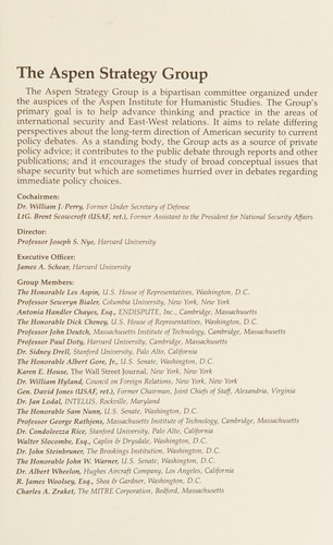 Cover for Strategic Defense Initiative and American Security