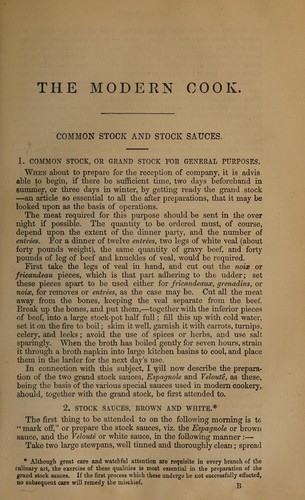 Cover for The modern cook