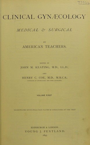 Cover for Clinical gyn©Œcology