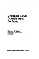 Cover for Chemical bonds outside metal surfaces