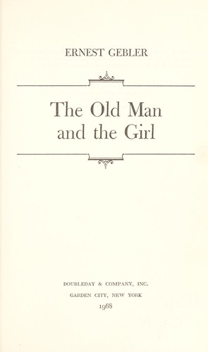 Cover for The old man and the girl.