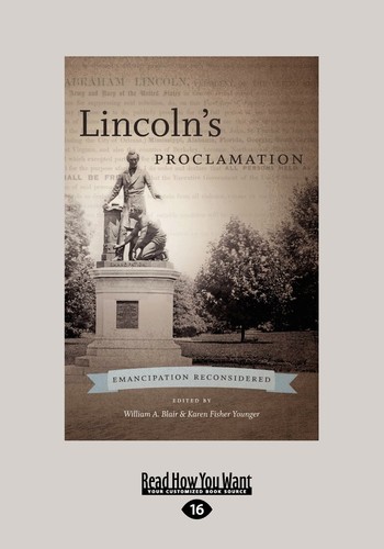 Cover for Lincoln's Proclamation