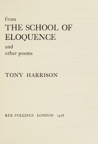 Cover for From The school of eloquence