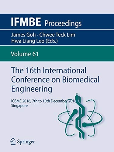 Cover for The 16th International Conference on Biomedical Engineering