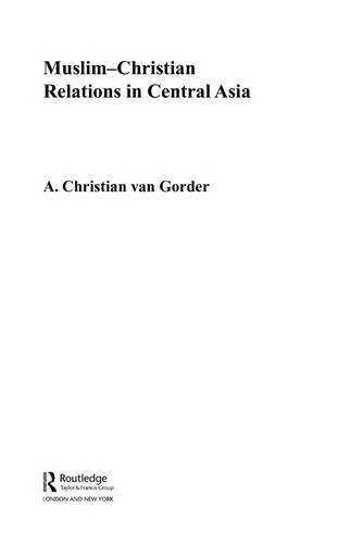 Cover for Muslim-Christian relations in central Asia
