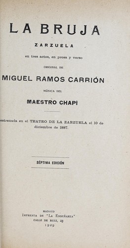 Cover for La bruja