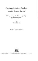 Cover for Geomorphologische Studien an den Küsten Kretas