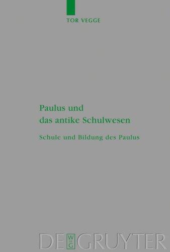 Cover for Paulus und das antike Schulwesen: Band 