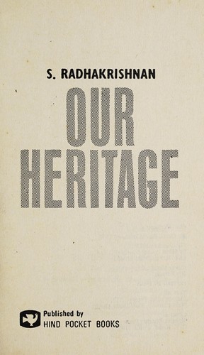 Cover for Our heritage