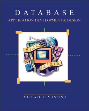 Cover for Database Application Development & Design w/ERD Drawing Tool
