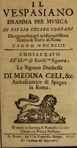 Cover for Il Vespasiano