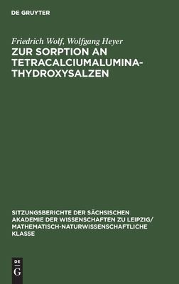 Cover for Zur Sorption an Tetracalciumaluminathydroxysalzen